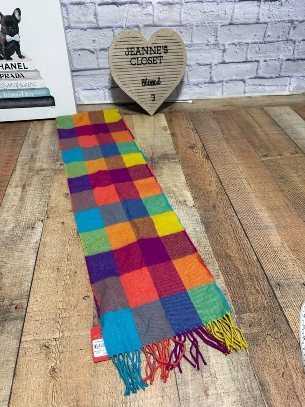 AVOCA MILL COLLECTION Circus Extra Wide Merino Scarf new with flaws